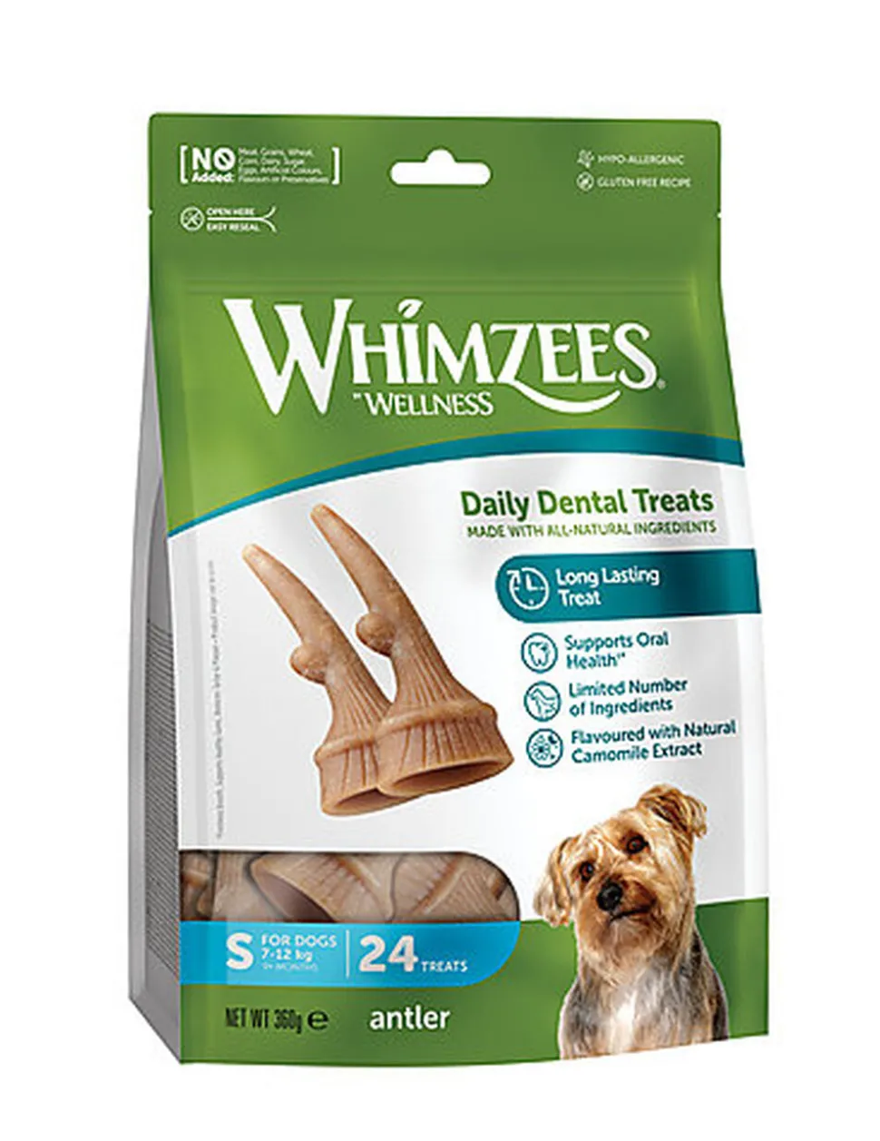 Whimzees - Sachet Antler - S 24 Pcs