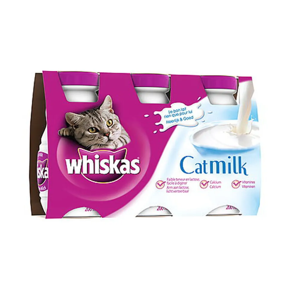 Whiskas - Lait Catmilk pour Chat - 3x200ml