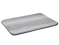 Wikopet - Tapis Plush Mat Gris pour Chiens