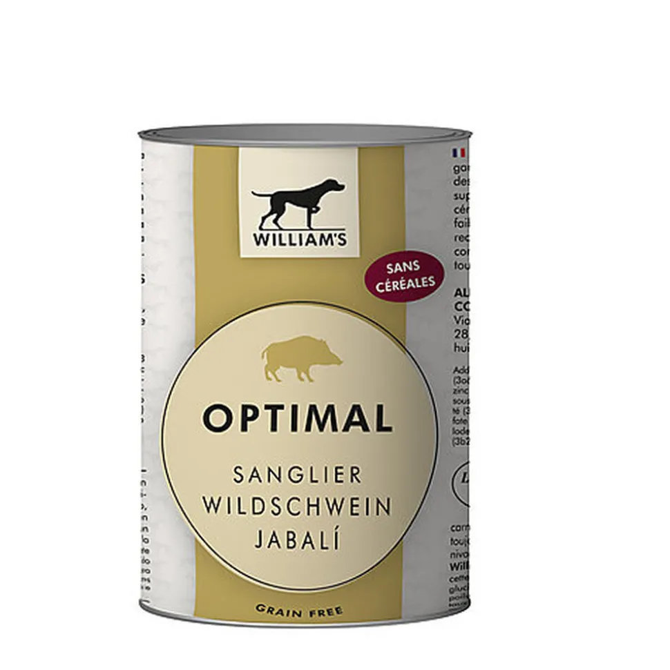 William's - Pâtée OPTIMAL au Sanglier pour Chien