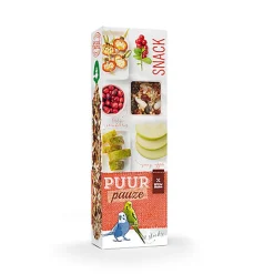 Witte Molen - Sticks Puur Pauze Perruche Pomme & Fruit D'églantier - x2