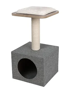 Wouapy - Arbre à Chat FOC Gris - 30X30X56,5 cm