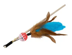 Wouapy -  Jouet Canne à Pêche Cirque pour Chat - 40cm