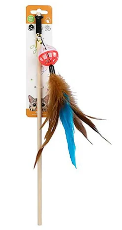 Wouapy -  Jouet Canne à Pêche Cirque pour Chat - 40cm