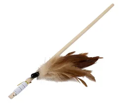 Wouapy -  Jouet Canne à Pêche Plumeau pour Chat - 40cm