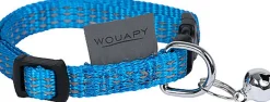 Wouapy - Kit Protect Harnais Laisse et Collier pour Chatons Bleu