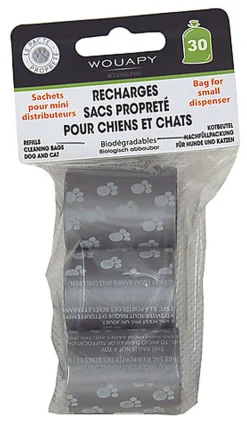 Wouapy - Recharge en Lot de 10 Sacs Propreté pour Mini Distributeur - x3
