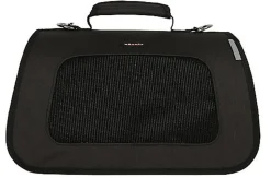 Wouapy - Sac de Transport Pliable Noir pour Chiens - 40x24x25cm