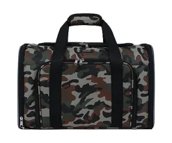 Wouapy - Sac de Transport Camping Camouflage pour Chien - 45x25x28cm
