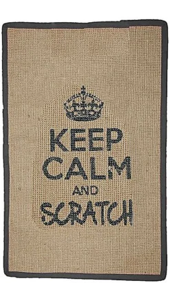 Wouapy - Tapis Griffoir Rectangle Gris pour Chats - 60x38cm