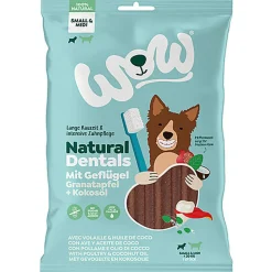 WOW - Friandises à Mâcher Natural Dentals Volaille pour Petits et Moyens Chiens - 180g
