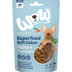 Wow - Friandises Cubes Superfood Poulet aux Panais pour Chiens - 150g