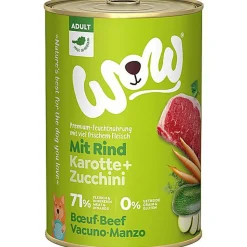 Wow - Repas Complet Naturel au Boeuf pour Chien Adultes