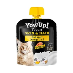 Yowup - Yaourt SAUMON pour PEAU ET POIL Chat 85GR