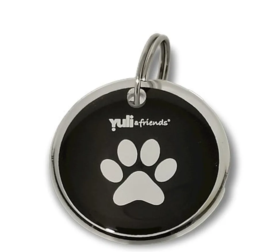 Yuli - Médaille d’identification instantanée pour animaux - Noire