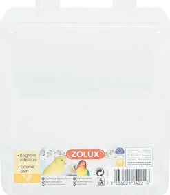 Zolux - Baignoire Extérieure Transparent pour Oiseaux