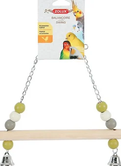 Zolux - Balançoire en Bois Chaîne et Métal pour Perruche