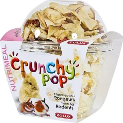 Zolux - Friandises Crunchy Pop à la Pomme pour Rongeurs - 33g