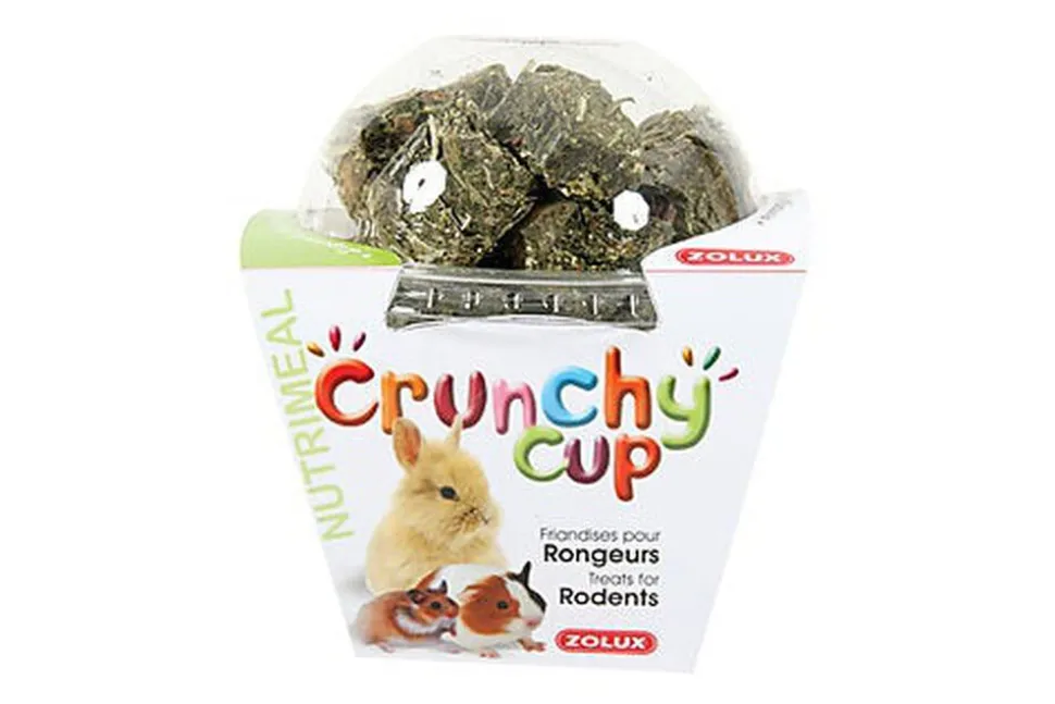 Zolux - Friandises Crunchy Cup à la Luzerne et Carotte pour Rongeur - 200g