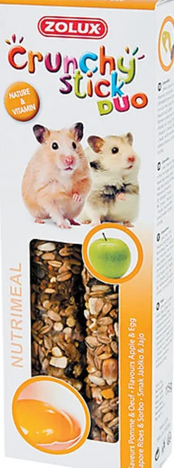 Zolux - Friandises Crunchy Stick Pomme et Œuf pour Hamster - 115g