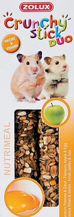 Zolux - Friandises Crunchy Stick Pomme et Œuf pour Hamster - 115g