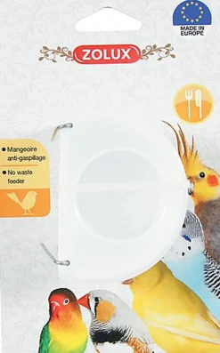 Zolux - Mangeoire Antigaspillage pour Oiseaux - Blanc