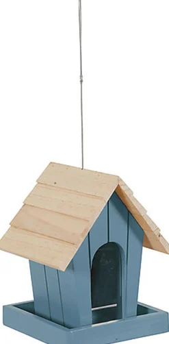 Zolux - Mangeoire Bois COUCOU pour Oiseaux du Ciel - Gris