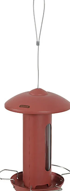 Zolux - Mangeoire Solo Design avec Toit pour Oiseaux du Ciel - Rouge