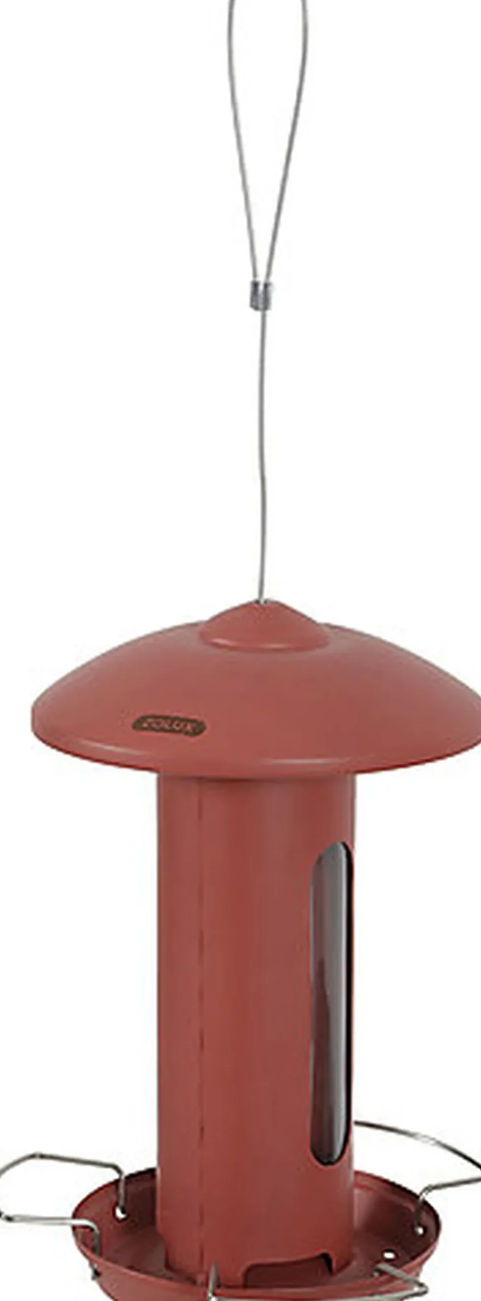 Zolux - Mangeoire Solo Design avec Toit pour Oiseaux du Ciel - Rouge