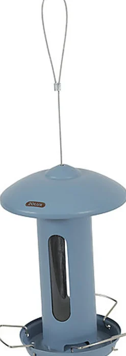 Zolux - Mangeoire Solo Design avec Toit pour Oiseaux du Ciel - Gris