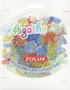 Zolux - Perles de Verre Plates Agathe - PM