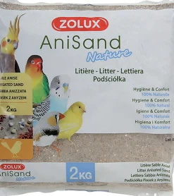 Zolux - Sable AniSand Nature pour Oiseaux - 2Kg