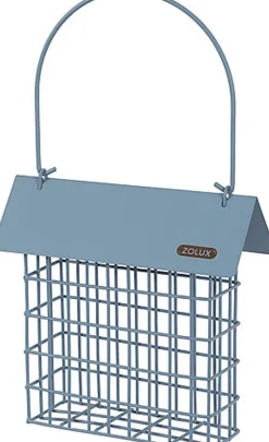 Zolux - Spport Pain de Graisse avec Toit pour Oiseaux du Ciel - Gris