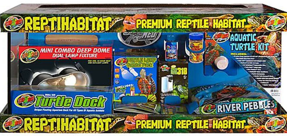 Zoomed - Kit Tortues Aquatiques Premium Reptile Habitat - 68L
