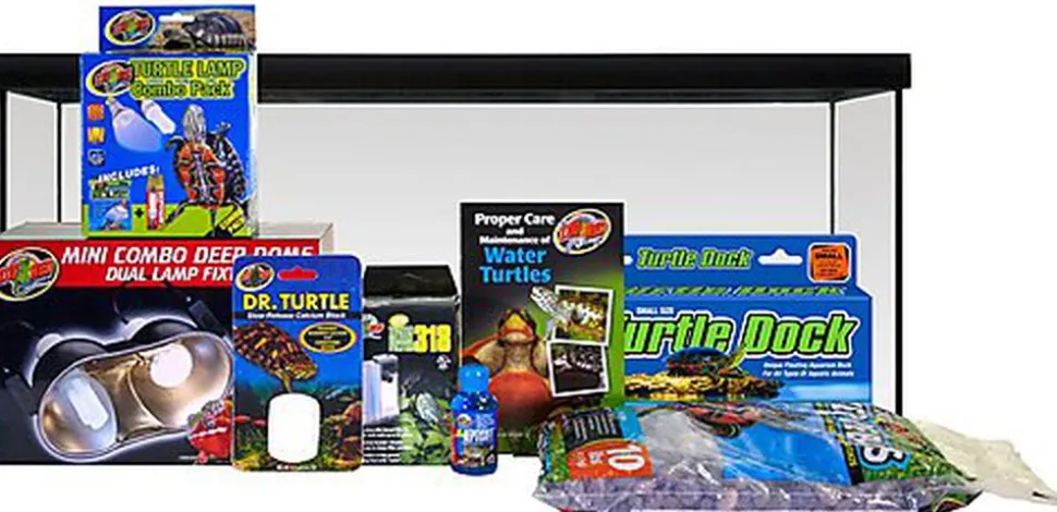 Zoomed - Kit Tortues Aquatiques Premium Reptile Habitat - 68L