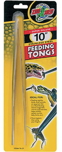 Zoomed - Pince de Nourrisage en Métal pour Réptiles - 25,4cm