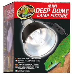 Zoomed - Support de Lampe Mini Dôme Profond Mini Deep Dome LF-18E pour Terrarium - 100W